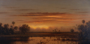 Martin Johnson Heade (American, 1819 – 1904),  The St. Johns River, c.1890s, oil on canvas, 13 x 26 in., Purchased with funds from Membership Contributions, AP.1966.29.1.