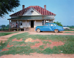 William Christenberry, House and Car, Near Akron, Alabama, 1978, Printed 2012. Archival pigment print, Suite of 20, 8 x 10 inches. Courtesy the artist and Hemphill Fine Arts.
