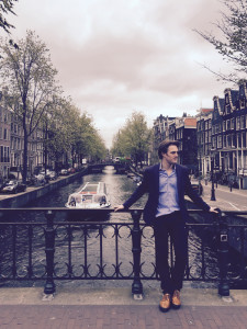Courtney Lewis, pictured in Amsterdam, during the third stop on the New York Philharmonic’s Europe/Spring 2015 tour. 