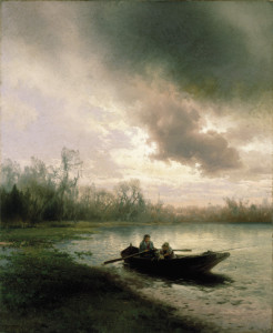  Herman Herzog, On Alachua Lake, c. 1890, gift of friends of the Harn Museum. 