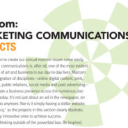 Marketing Communications Projects 2016