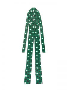 Elongated Shirt/Pant Two-dimensional Wall Hanging: Machine-quilted digitally printed cotton sateen and cotton canvas with Poly-Fil and metal buttons. Photograph by Mete Ozeren.